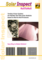 Turnkey Vision Systems for Flexible Thin Film Solar Modules (RollToRoll)
