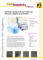 EasyInspect for Nonwovens Inspection for Hygiene Base Material Applications
